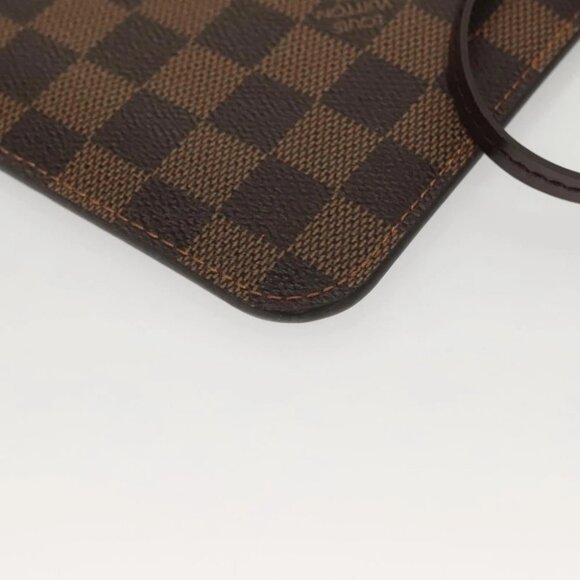 LOUIS VUITTON Damier Ebene Neverfull MM Pouch LV - Picture 8 of 14